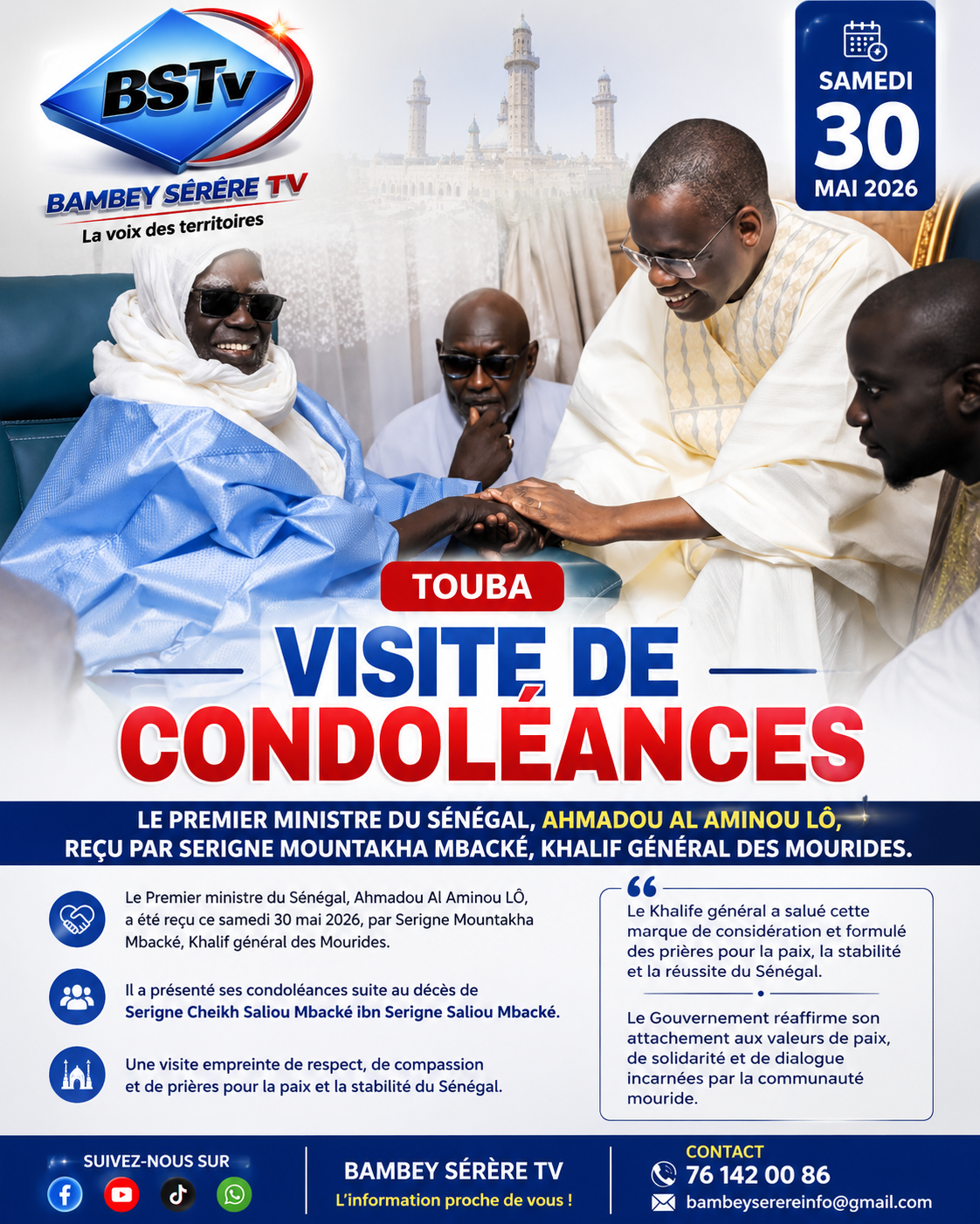 TOUBA | VISITE DE CONDOLÉANCES
